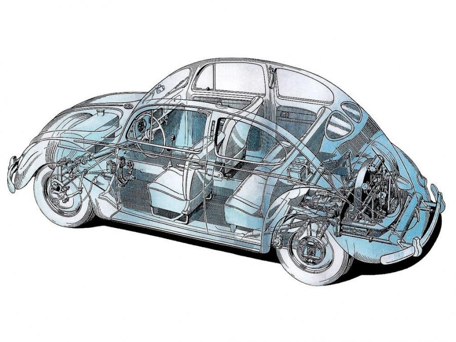  Volkswagen Kafer 1100 1949 года  (фото 2 из 19)